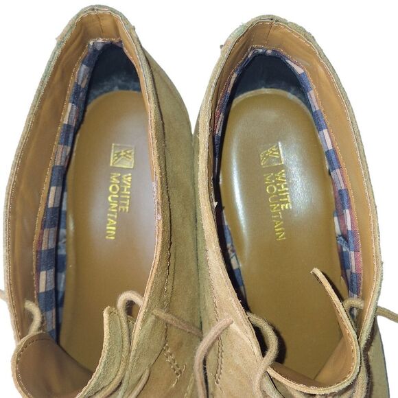 White Mountain Womens Chestnut Suede Kahlua Lace Up Wedge Bootie Shoes Size 8.5 - Picture 6 of 9